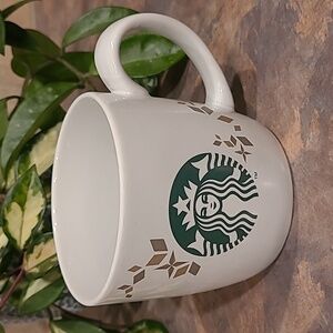 STARBUCKS 2013 Holiday Collection Siren  Mermaid Logo Ceramic Mug, 14oz